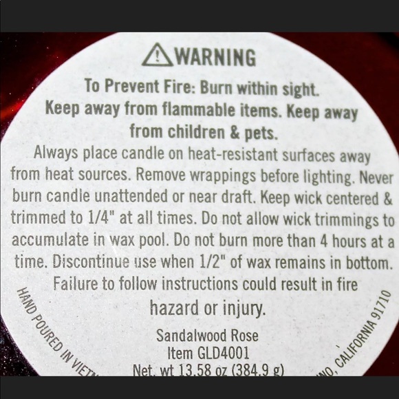 DW HOME CANDLE SANDALWOOD ROSE RICHLY SCENTED NEW - Picture 3 of 3